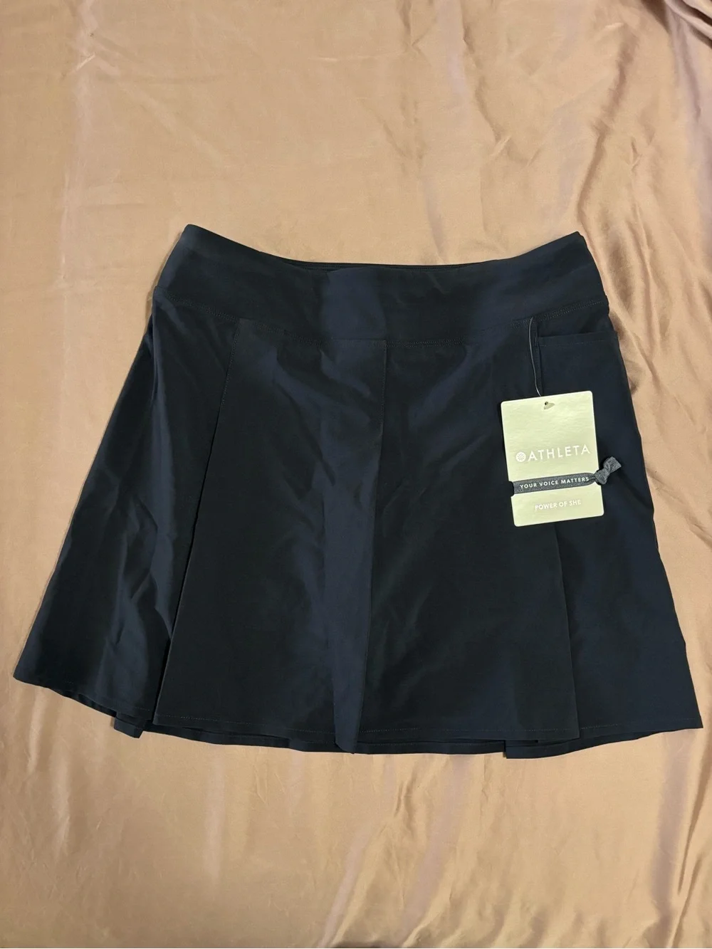 Athleta Navy Pleated School Days Skort